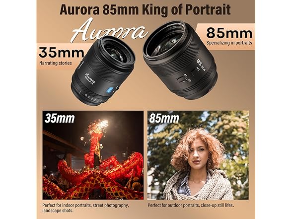 SIRUI Aurora 85mm F1.4 Full Frame Auto Focus Lens