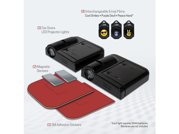 Aduro Universal Wireless Car Door LED Projector Lights