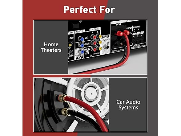 HiFind 14/2 Gauge 50ft Wire Red Black