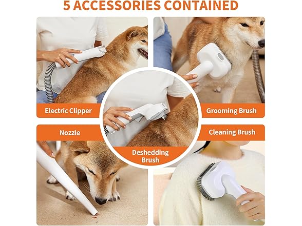 Dog Grooming Kit & Vacuum 11000Pa 2L