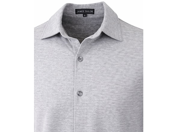 5Pk Mens S/S Knit Button Down Shirt