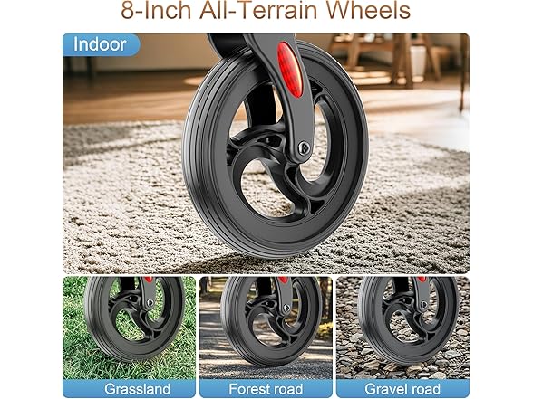 Soundfuse Rollator Walkers with Seat for Seniors, Foldable 8 (Open Box)