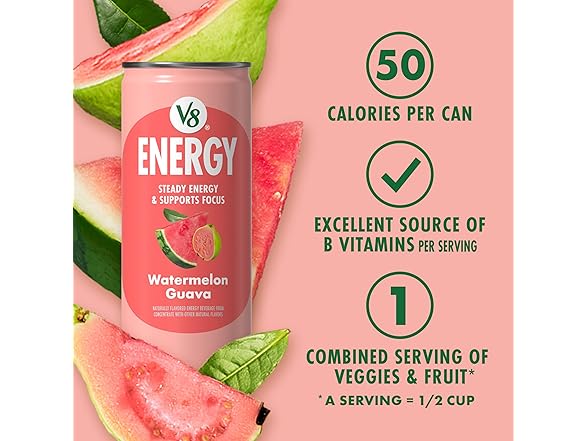 V8 Energy Watermelon Guava Energy Drink