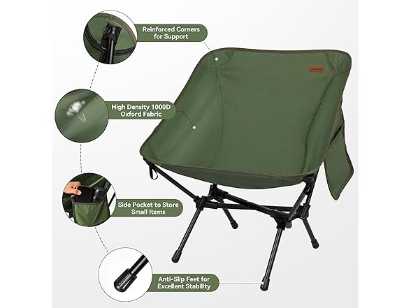 TOBTOS Ultralight Camping Chair