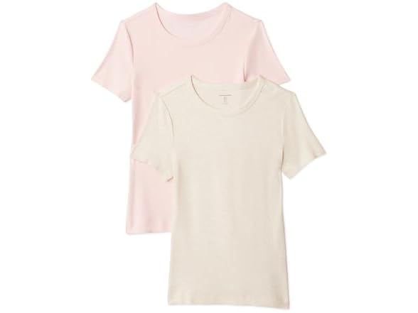 Amazon Essentials Women 2-Pack Crewneck T-Shirt - Gallery 3