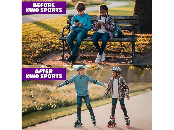 Xino Sports Kids' Adjustable Inline Skates