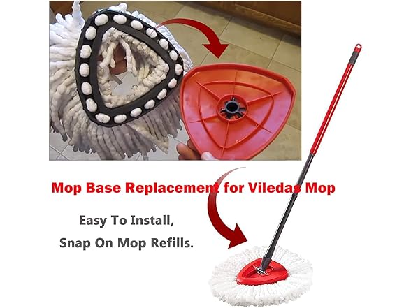 Mop Base Replacement for Viledas Mop