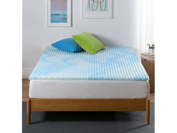 ZINUS 1.5" Swirl Gel Cooling Memory Foam Mattress