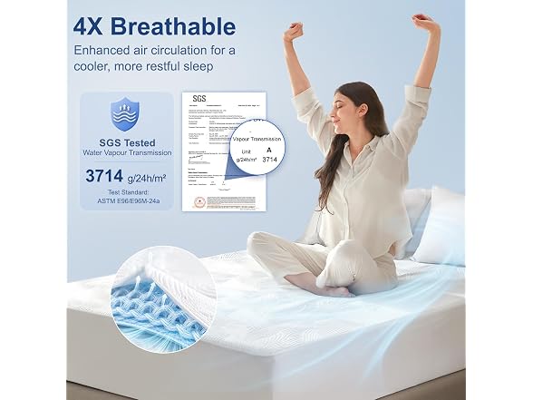 Hisheet Cooling Waterproof Mattress Protector