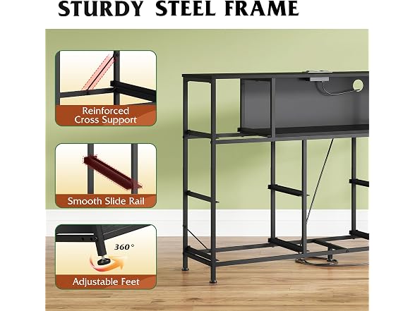 LED Dresser TV Stand for 55 Inch TV