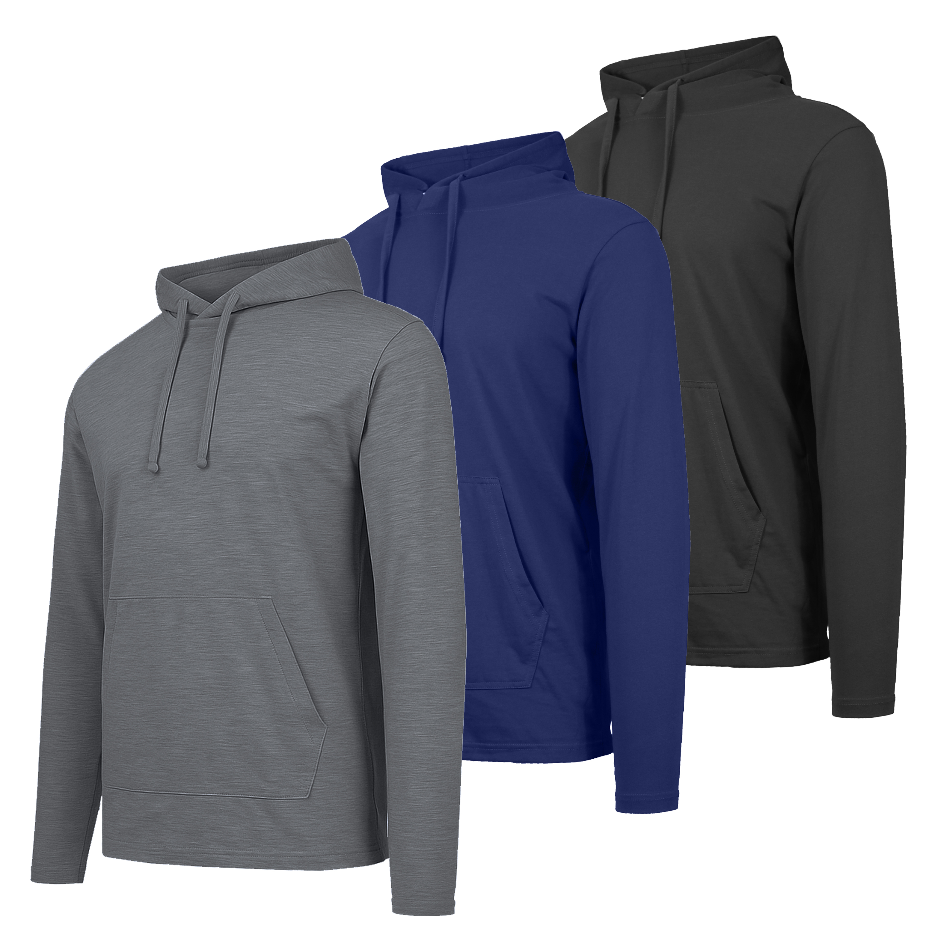 3Pk Mens Lightweight Lounge Hoodie - Gallery 9