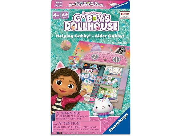 Ravensburger Gabby’s Dollhouse Helping Gabby! Game
