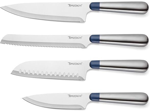 Hampton Forge Keen 5-Piece Acacia Bristle Block Cutlery Set