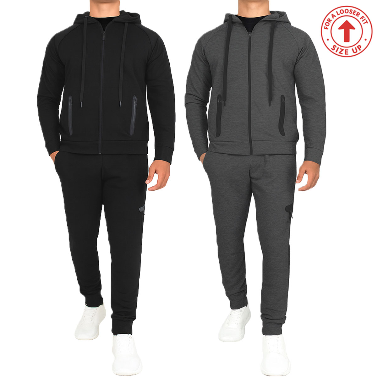 Mens Tech Fleece Hoodie & Jogger Sets (S-3XL) - Gallery 29