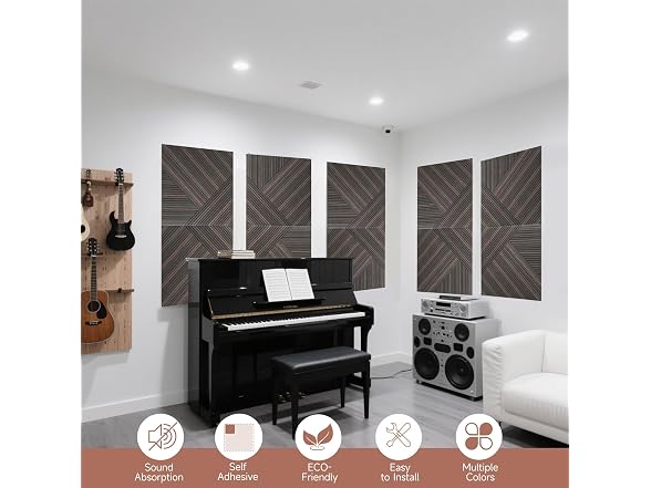 TO-TH Acoustic Panels Rustic Walnut