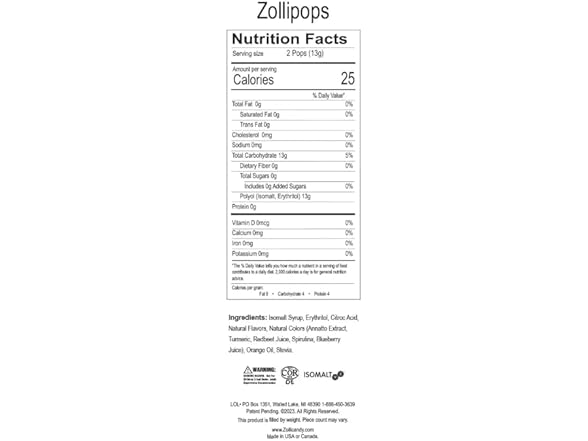 Zollipops Clean Teeth Lollipops - AntiCavity