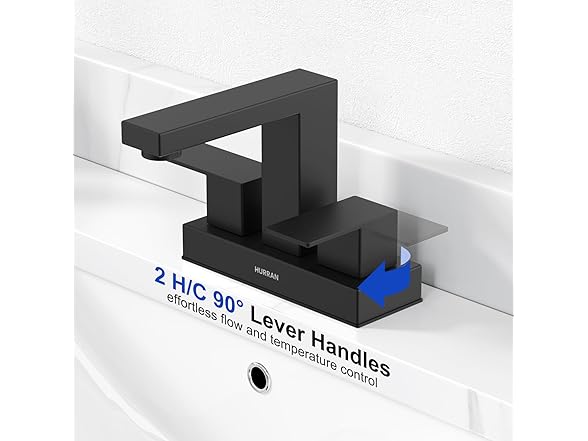 4 Inch 2 Handle Faucet With Pop Up Drain