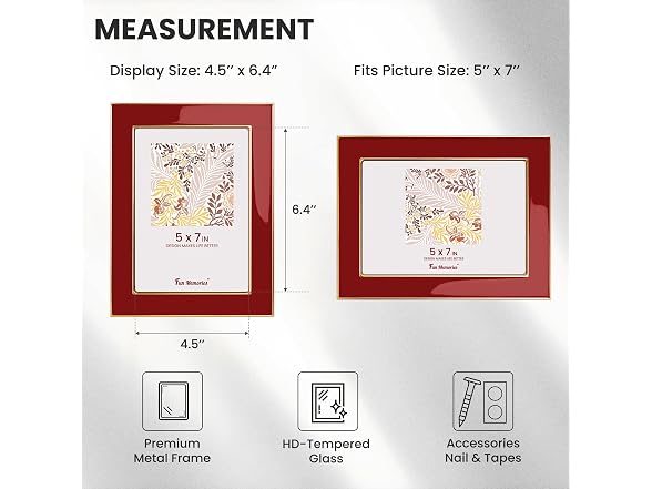 Fun Memories Enamel Picture Frame 3Pk