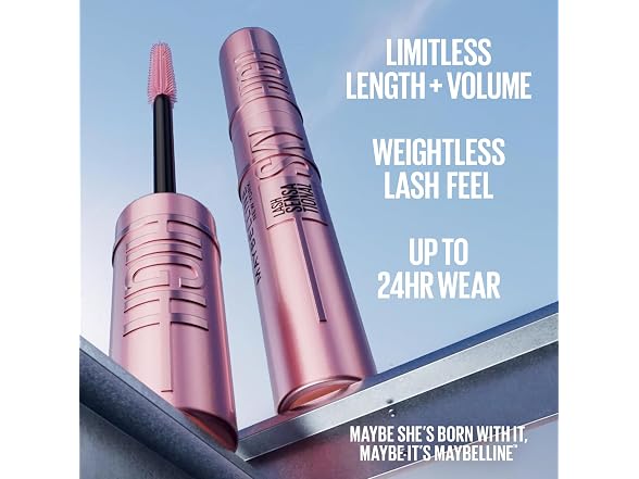 Maybelline Lash Sensational Sky High Mascara, Volumizing, True Black