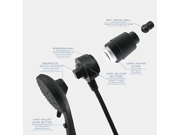 Danco SEVENTY 5-Setting Magnetic Handheld Shower Head