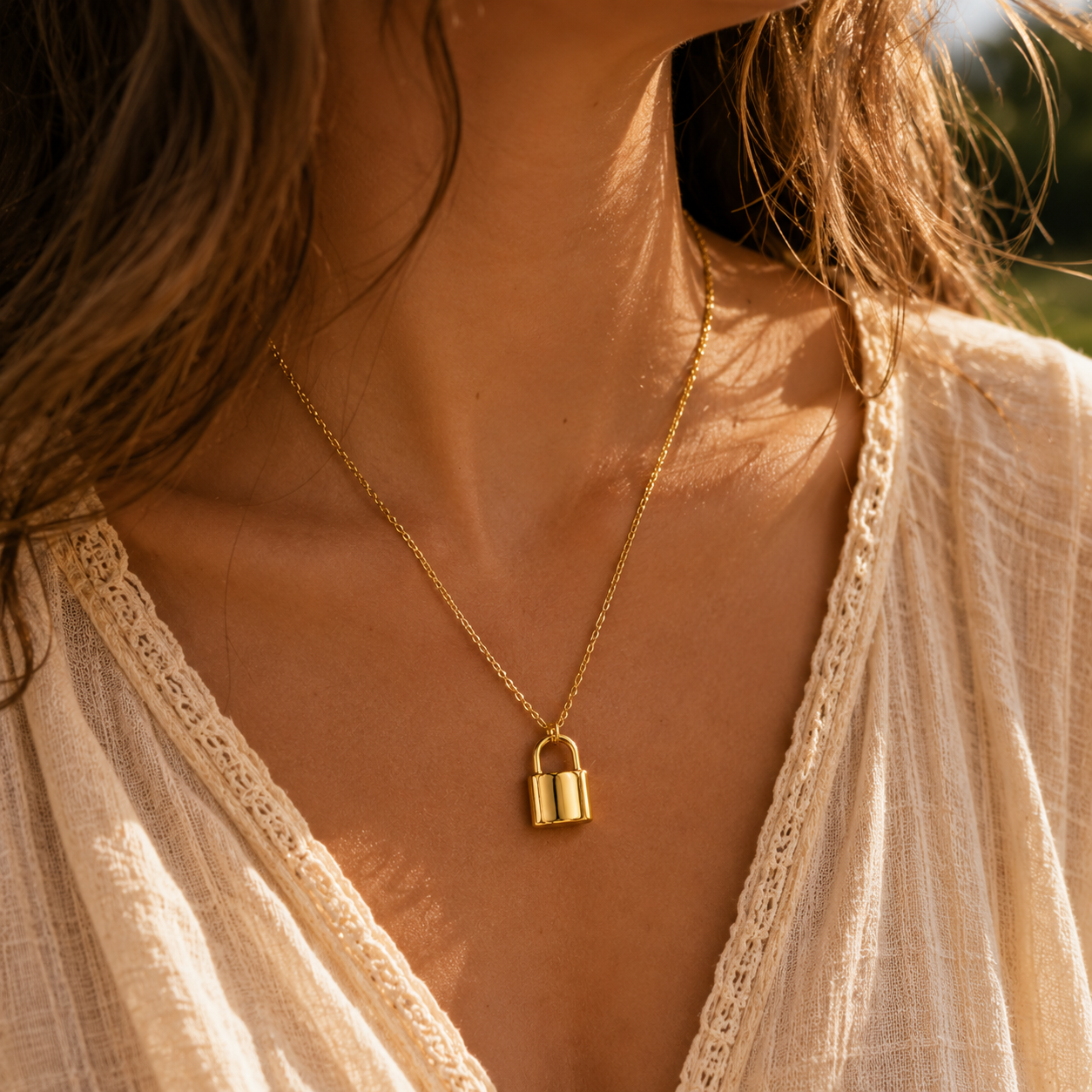 18K Gold Plated Locket Pendant Necklace - Gallery 7