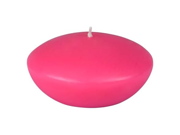 3-Pc Floating Candles, 4-Inch, Hot Pink
