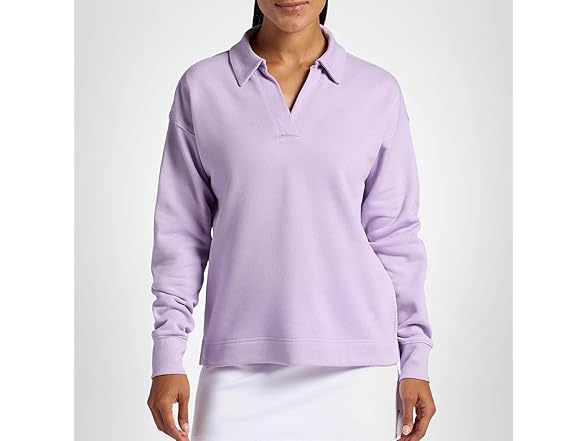 HEAD Women Polo Crewneck Sweatshirt Relaxed Fit
