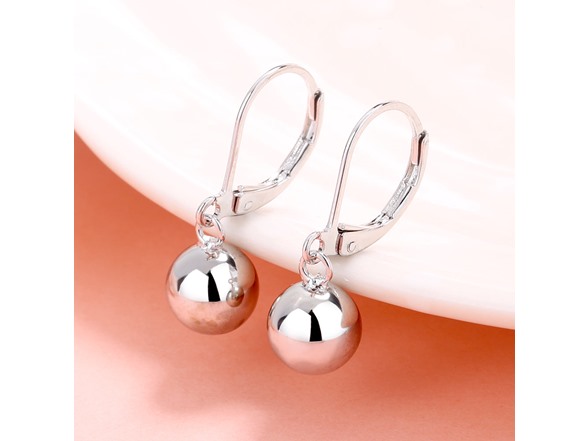 Sterling Silver Drop and Dangle Sphere