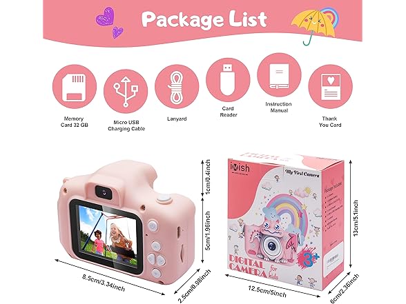 iMisH Upgrade 48M Kids Camera