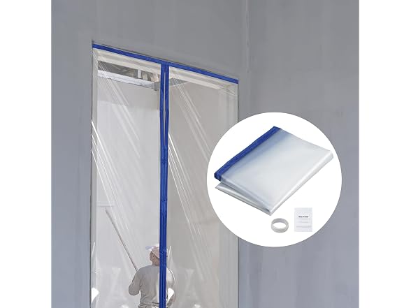 Dust Barrier, 7.5 x 4 ft Dust Barrier Door Kit