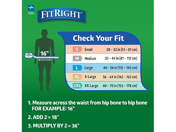 FitRight Adult Incontinence Briefs