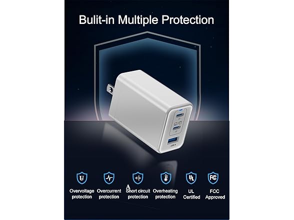 67W USB C Charger,3-Port PPS