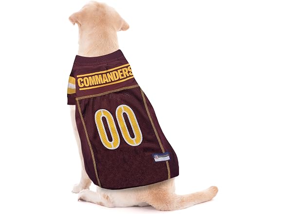 Pets First NFL NFC East Mesh Jersey for Dogs, Commanders - Gallery 5