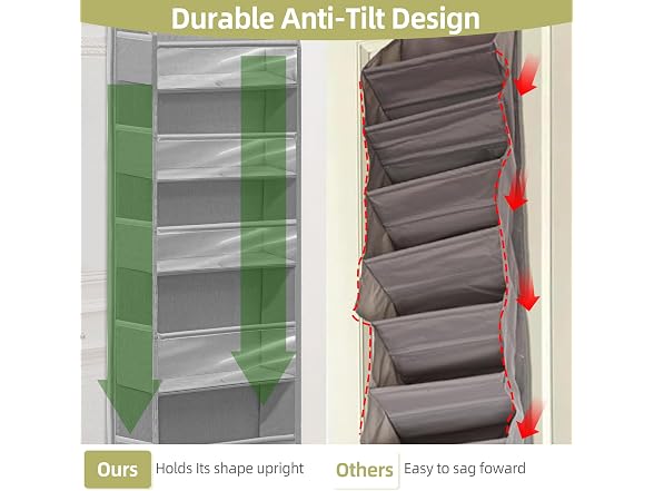 STORAGEIDEAS Over Door Organizer with 6 Pockets