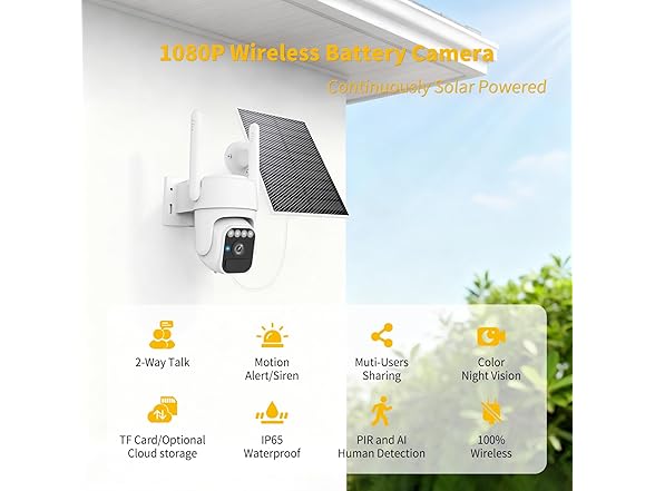 WY-LINK Solar Camera Outdoor Wireless