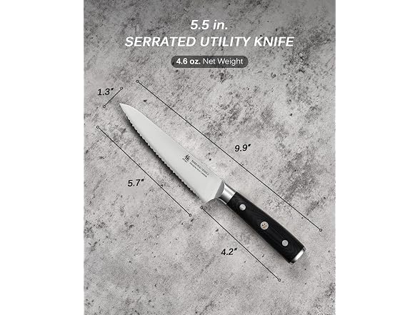 KYOKU 5.5" Serrated Utility Knife