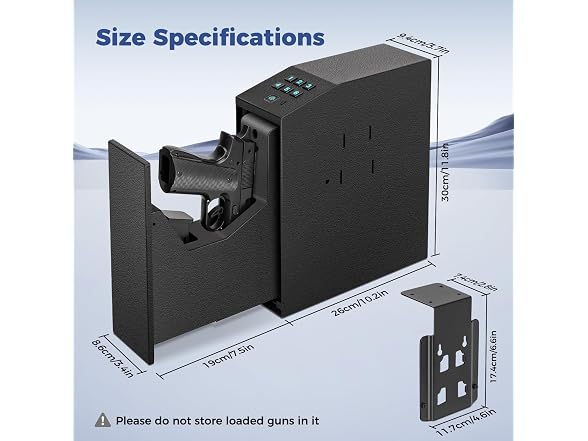 Biometric Slider Handgun Safe