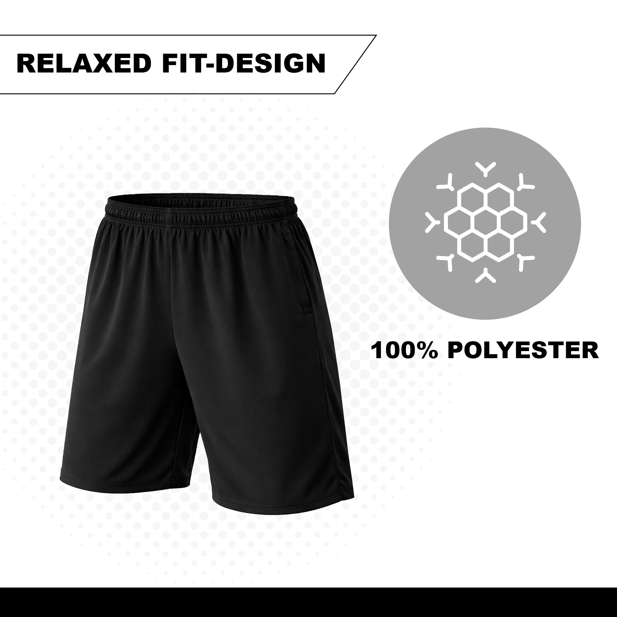 3Pk Or 5Pk Mens Poly Tech Lounge Shorts - Gallery 25
