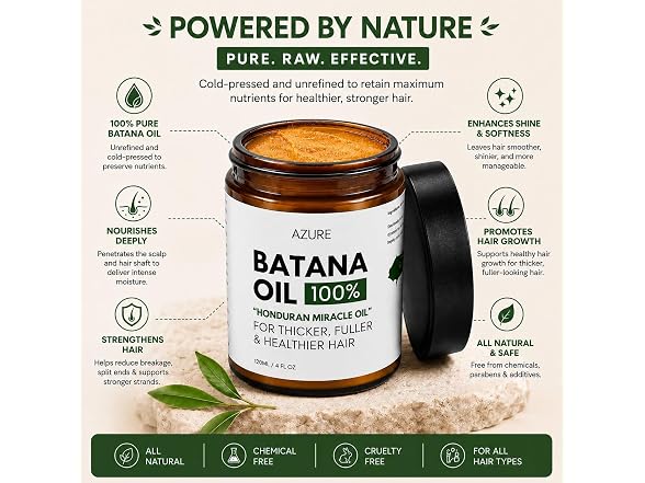 AZURE Batana Oil Paste for Hair Growth 100 Pure
