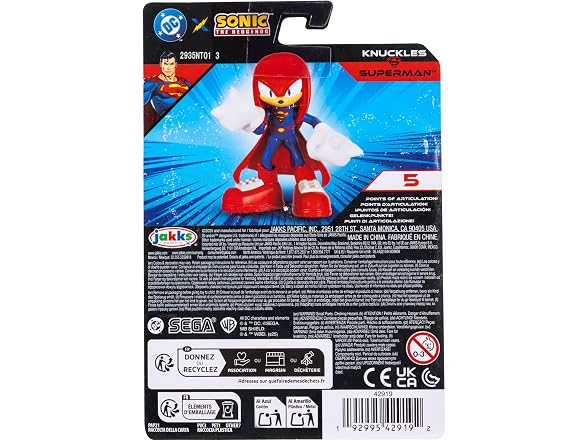 DC X Sonic Collectable 2.5 Inch Scale Action Figures