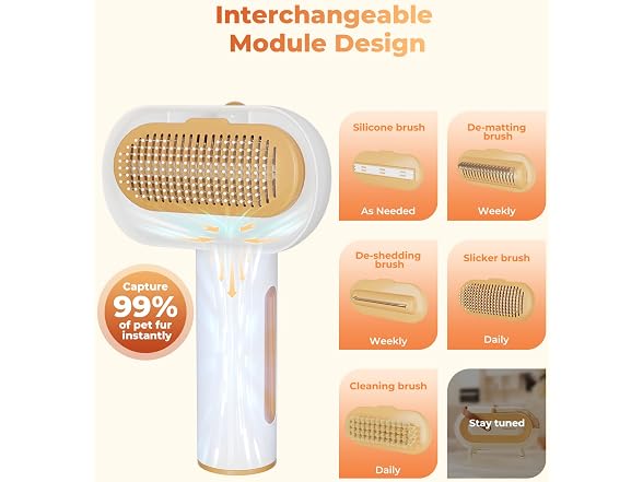Pet Grooming Vacuum kit Dog Hair Vacuum & Dog Brush