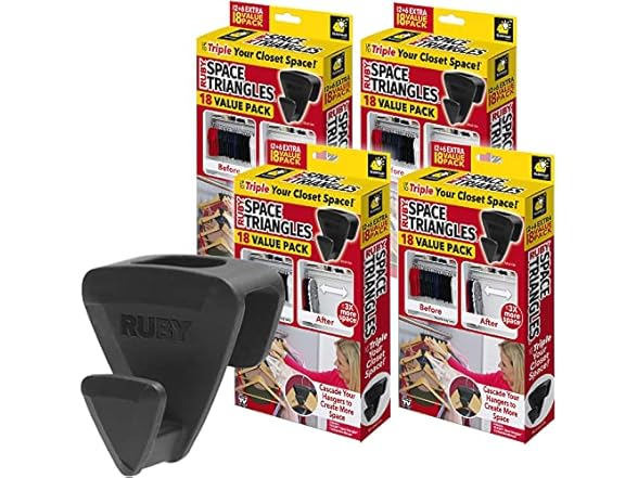 Ruby Space Triangle Hangers 4pk