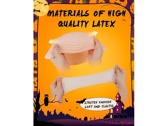 Hoedia Latex Bald Caps 2pk Wig Caps 11x7in