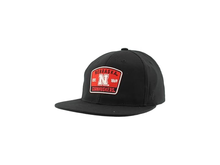 Nebraska M15Z Fitted Hat Black (L)