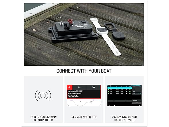 (NEW) Garmin OnBoard Mob Tag, Wireless