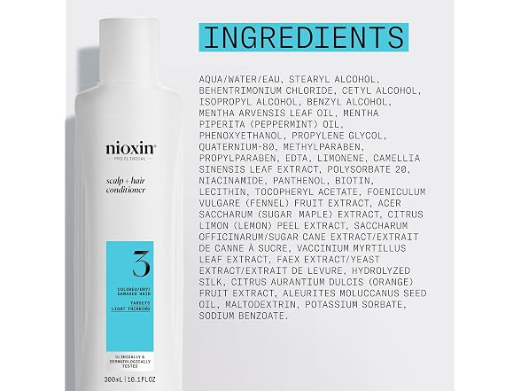 Nioxin System 3 Therapy Conditioner 10.1oz