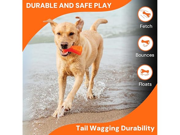 BIONIC Bone Dog Toy for Dogs Between 30-60+