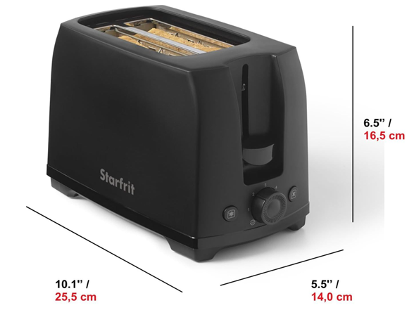 (NEW) StarFrit Alston 2-Slice Toaster