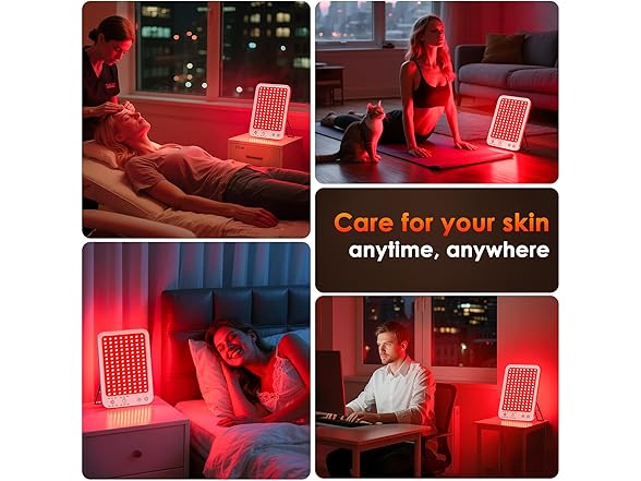 ZonGym Red Light Therapy Lamp for Face