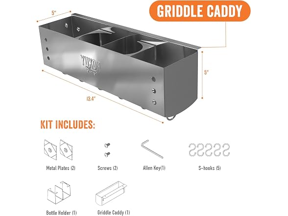 Yukon Glory Stainless Steel Griddle Caddy